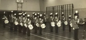 23.10.1980 De Drumband Van Excelsior Olv Tamboer Maitre Peter Does In Sporthal Putter Eng. Oogstrelend.